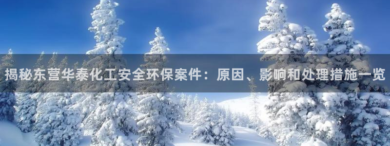 亿万先生官方网站：揭秘东营华泰化工安全环保案件：原因、影响和处理措施一览