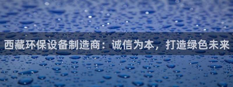 亿万先生合并网址是多少：西藏环保设备制造商：诚信为本，打造绿色未来