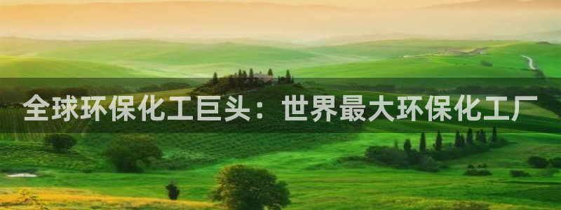 亿万先生网红：全球环保化工巨头：世界最大环保化工厂
