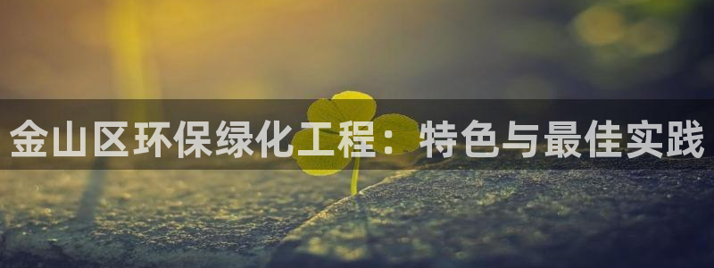 mr07亿万先生：金山区环保绿化工程：特色与最佳实践