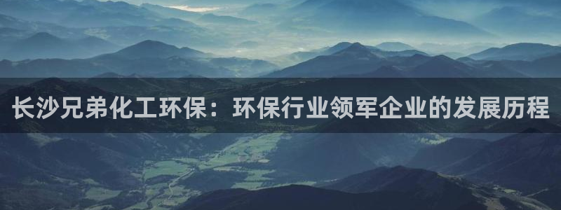亿万先生mr008：长沙兄弟化工环保：环保行业领军企业的发展历程