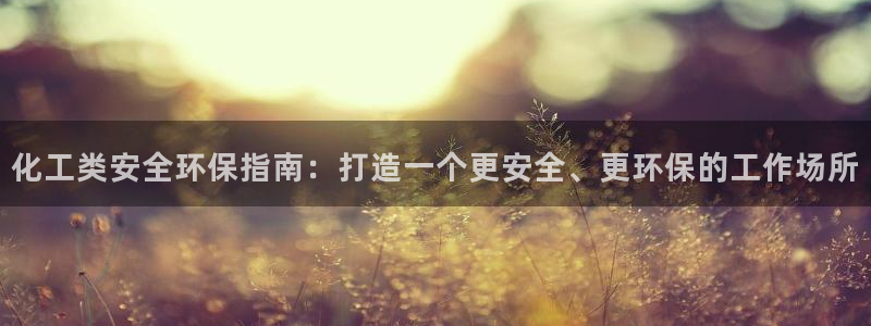 亿万的亿：化工类安全环保指南：打造一个更安全、更环保的工作场所